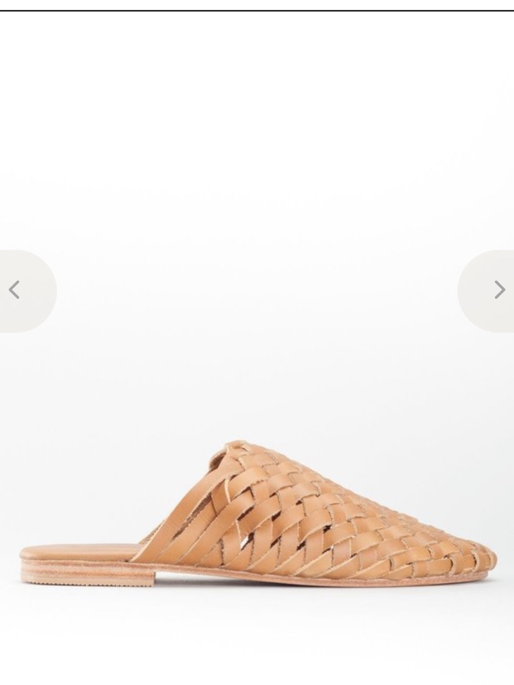 St Agni bunto woven leather slides 36 in almond - Picture 9 of 11